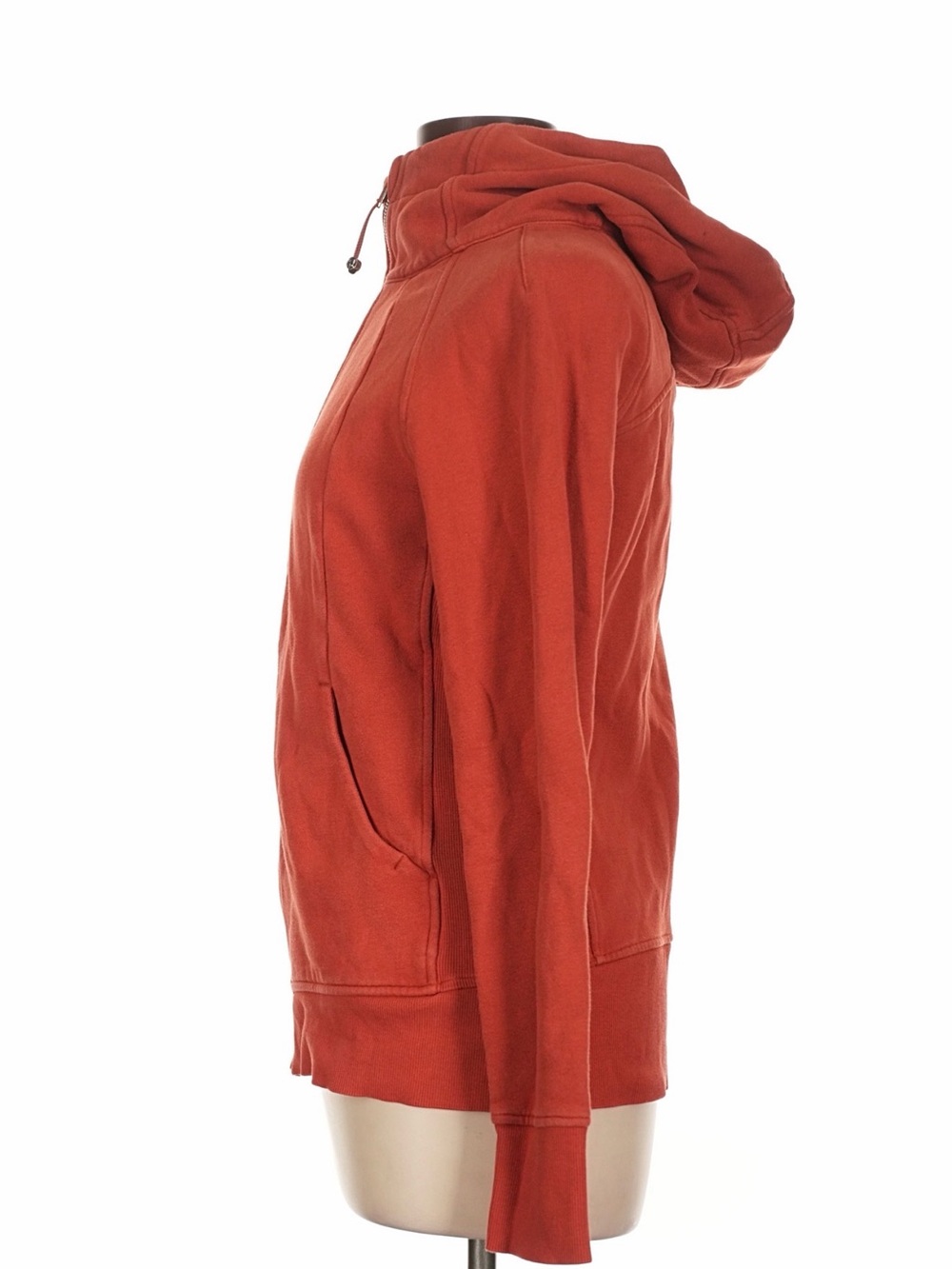 Lululemon Scuba Full-Zip Hoodie Red Rock Size 10 Cotton Fleece - Picture 8 of 10